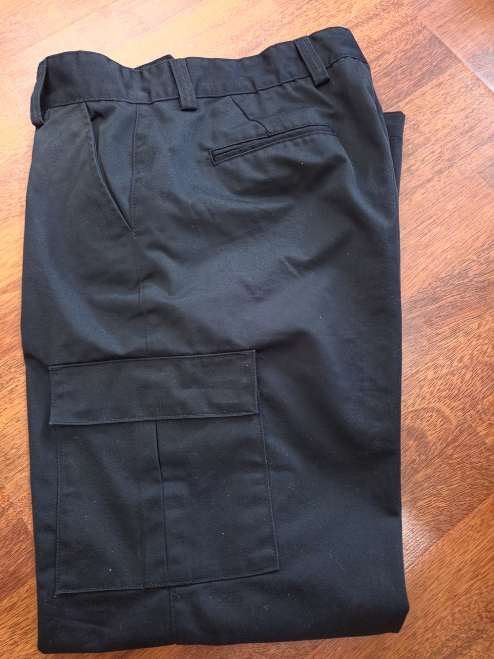 Tesla Women's Black Cargo Pants with Flap Pocket, Size 16 X 32